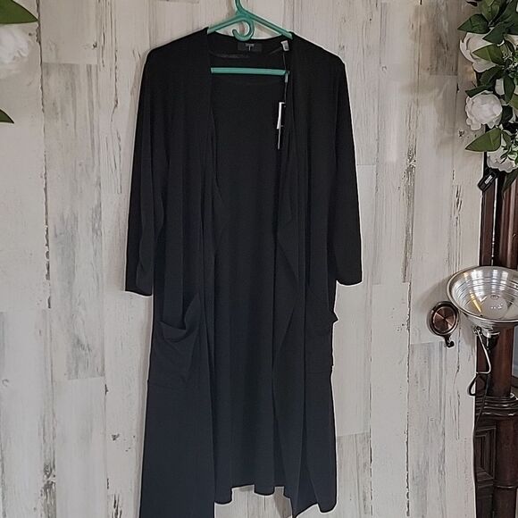 T. Tahari Black Duster - Picture 6 of 16